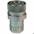 Dixon VEP Hydraulic Coupler, 3/8 in x 1/2-14 Nominal, Hose x Female NPTF, Steel, Domestic 3VEPF4